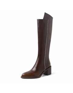 Сапоги Knee-high Boots Women's, коричневый Mo lin
