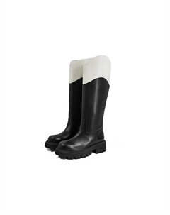 Сапоги женские черный/белый Cicifo