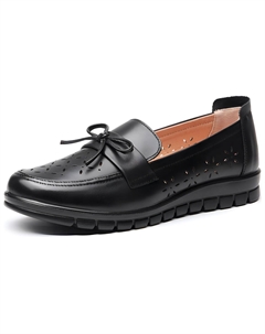 Лоферы женские черный Aokang