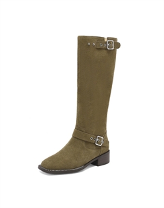 Сапоги женские, хаки Mo lin