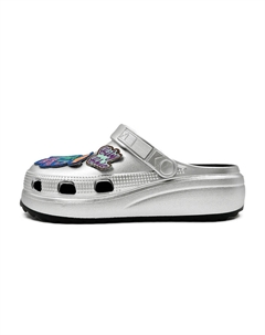 Сабо унисекс, серебряный Oubt