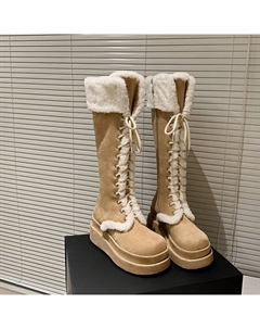 Сапоги Knee-high Boots Women's, цвет Apricot Mo lin