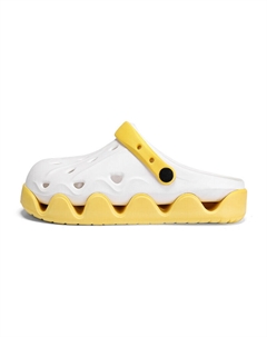 Сабо унисекс, белый/желтый Oubt