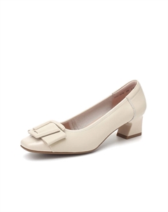 Туфли женские на высоком каблуке, бежевый Quicheshoes