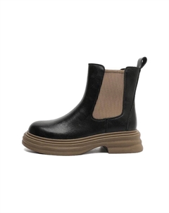 Ботинки женские челси на толстой подошве, черный Daphne