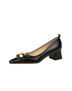 Туфли на высоком каблуке женские черный Bigtree