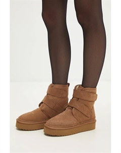 Замшевые зимние ботинки, коричневый Answear lab