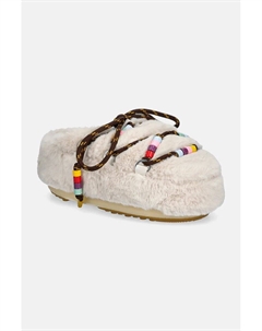 Тапочки MB MULE FUX FUR BEADS, бежевый Moon boot