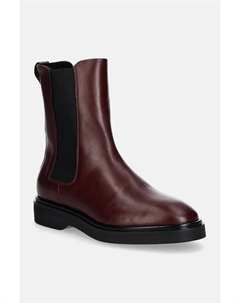 Кожаные ботинки челси FLAT CHELSEA BOOT LTH, гранатовый Calvin klein