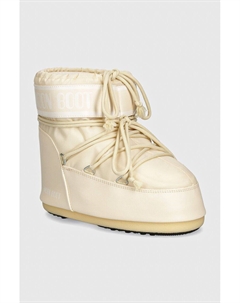 Зимние ботинки низкие на толстой подошве, бежевый Moon boot