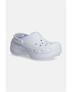 Классические шлепанцы Clog W на подкладке на платформе, фиолетовый Crocs