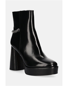 Кожаные ботильоны Carlisle, черный Michael michael kors