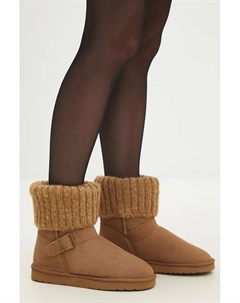 Замшевые зимние ботинки, коричневый Answear lab