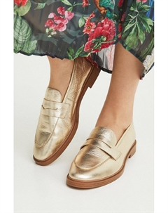 Мокасины из медицинской кожи, золотой Medicine