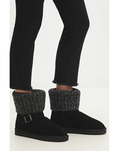 Замшевые зимние ботинки, черный Answear lab