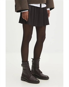 Кожаные ботильоны, коричневый Answear lab