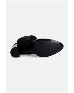 Ботильоны из нубука HEEL CHELSEA BOOT 85 SUE, черный Calvin klein