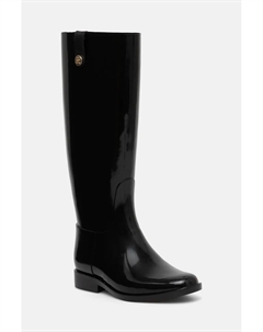 Резиновые сапоги TH STUD RUBBER LONG RAINBOOT, черный Tommy hilfiger