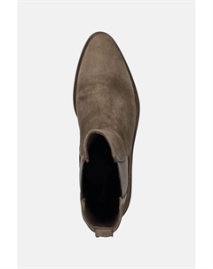 Замшевые ботинки челси HEEL CHELSEA BOOT 30 SUE, коричневый Calvin klein