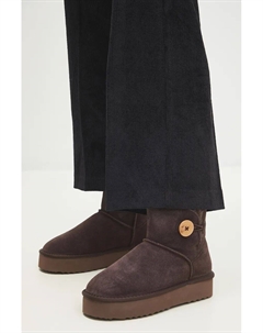 Замшевые зимние ботинки, коричневый Answear lab