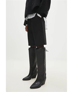 Кожаные сапоги, черный Answear lab