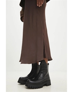 Кожаные мотоциклетные ботинки, черный Answear lab