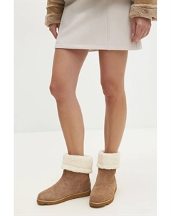 Замшевые зимние ботинки, бежевый Answear lab