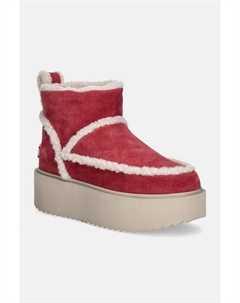 X Coccinelle Классические замшевые зимние ботинки из овчины, розовый Inuikii