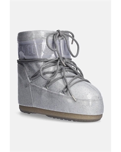 Зимние ботинки на толстой подошве, серебряный Moon boot