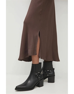 Кожаные ботинки челси, черный Answear lab