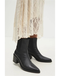 Кожаные ботинки челси, черный Answear lab