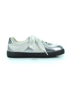 Скейтбордические кеды женские низкие розовый/бежевый/серебряный B10crown