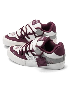 Скейтбордические кеды Dream M Series унисекс с низким верхом, цвет Burgundy Miniso