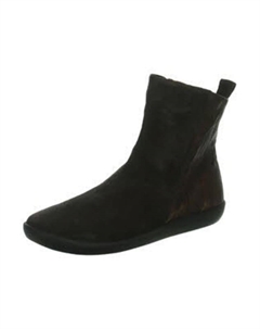 Ботинки женские на плоской подошве, темно-коричневый Think