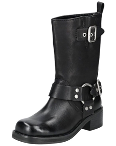 Ботинки женские массивные кожаные, черный Steve madden