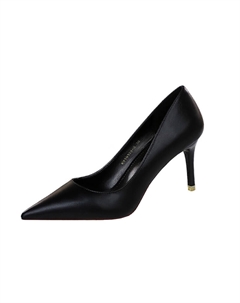 Туфли женские на высоком каблуке, цвет Black 10.5cm Bigtree