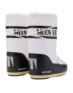 Зимние ботинки унисекс белый/черный Moon boot