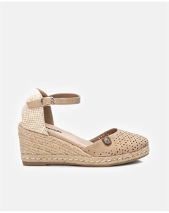 Женские эспадрильи на танкетке с пряжкой, коричневый Refresh