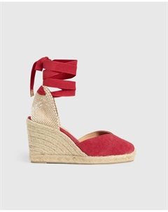 Эспадрильи Chiara из стираного хлопка с застежкой-бантом, красный Castaner