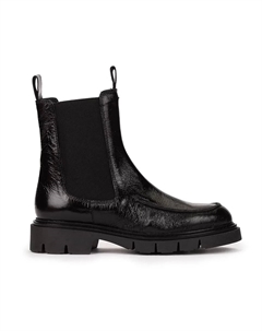 Женские лаковые ботильоны на резинке, черный Weekend by pedro miralles