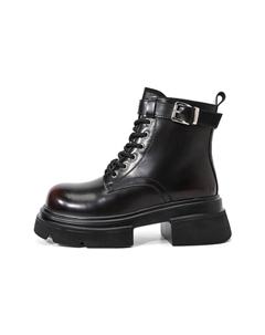 Ботинки женские Martin Boot на толстой подошве, черный Daphne