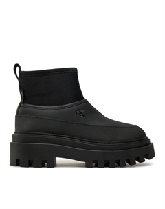 Водоотталкивающие сапоги Jeans de agua Flatform Rainboot Low Mg R YW0YW01560 Negro, черный Calvin klein