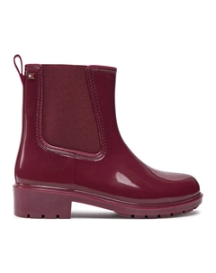 Водоотталкивающие сапоги de agua Flag Rainboot FW0FW08213 Guinda/burdeos, вишневый/бордовый Tommy hilfiger