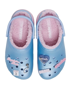 Сабо на платформе Mean Girls Classic, голубой/розовый Crocs