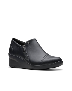 Слипоны Suttyn Zip Wedge Slip-On, черный Clarks