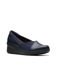 Слипоны Suttyn Walk Wedge Slip-On, темно-синий Clarks