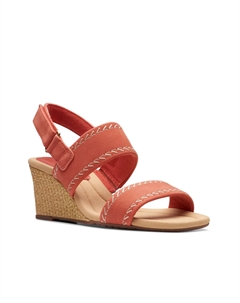 Сандалии Kyarra Rose Wedge Sandal, светло-розовый Clarks