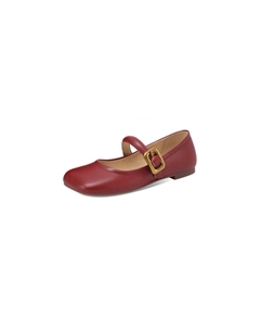 Туфли Мэри Джейн женские, цвет Burgundy Quicheshoes
