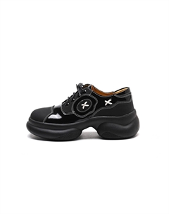 Туфли женские повседневные Women's Casual Shoes Women's Black Mo lin