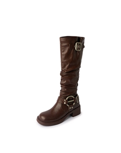 Сапоги Knee-high Boots Women's, черный Five-nine dan seven